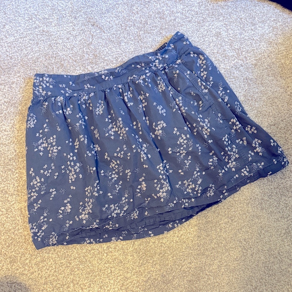 Levi's Blue Floral Mini Skirt